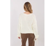 Megztinis moterims oversize ecru spalvos