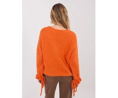 Megztinis moteriškas oversize oranžinis