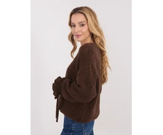 Megztinis moteriškas oversize rudas