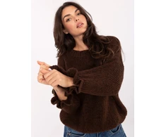 Sweter-MI-SW-2912.10X-ciemny ruda