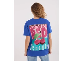 T-shirt-D12022AH02645W-ciemny mėlyna