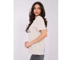 T-shirt-D12022AH02645Y-jasny smėlio spalva
