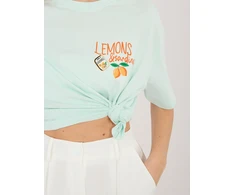 T-shirt-D12022AJ02645AD-mietowy