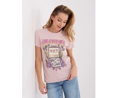T-shirt-D12048M02556K-jasny rožinė