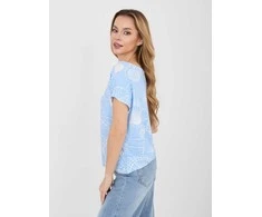 T-shirt-D12110M02646F-šviesiai mėlyna
