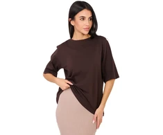 T-shirt-RV-TS-A1089.87-ciemny ruda