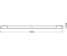 T8 lempa SubstiTUBE© Connected Advance Ultra Output 24 W/4000K 1500 mm