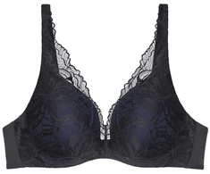 Tamsiai mėlyna push-up liemenėlė Triumph
