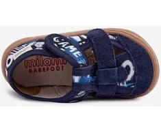 Tamsiai mėlynos vaikiškos barefoot šlepetės Milami