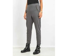 Tamsiai pilkos sportinės kelnės