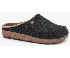 Tamsiai pilkos vilnonės šlepetės Step in style