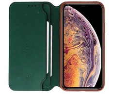 Tamsiai žalias telefono dėklas VixFox Smart Folio iPhone XS Max