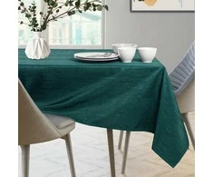 Tamsiai žalios spalvos staltiesė 140×260 cm VESTA MARKET