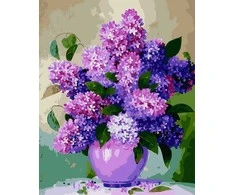 Tapyba pagal skaičius Alyvinė puokštė 40 × 50 cm