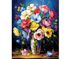 Tapyba pagal skaičius Bijūnų sodo kompozicija 40 × 50 cm
