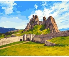 Tapyba pagal skaičius Kalnų tvirtovė 40 × 50 cm