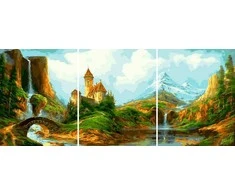 Tapyba pagal skaičius Pasakų pilis 40 × 50 × 3 cm