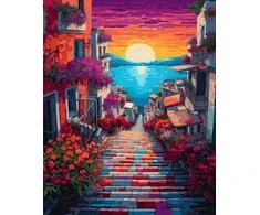 Tapyba pagal skaičius Saulėlydžio pajūrio alėja 40 × 50 cm