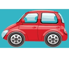 Tapybos pagal skaičius rinkinys „Raudonas animacinis automobilis“ 20 × 30 cm