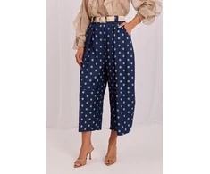 Taškuotos kelnės Culottes