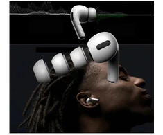 Tech-Protect Ausų antgaliai, skirti AirPods Pro 3, dydžiai S / M / L, 3 vnt. pakuotė - balti