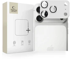 Tech-Protect Camfull Fit+ Grūdintas stiklas kameros objektyvui, skirtas iPhone 17 Pro - Sidabrinis