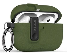 Tech-Protect plonas dėklas su kabliuku AirPods Pro 3 - žalias