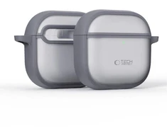 Tech-Protect Plonas dėklas su kabliuku AirPods 4 - Pilkas