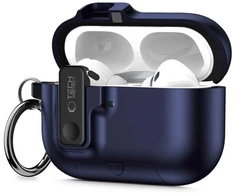 Tech-Protect Plonas dėklas su kabliuku skirtas AirPods Pro 3 - Tamsiai mėlyna