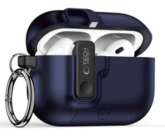 Tech-Protect Plonas dėklas su kabliuku skirtas AirPods Pro 3 - Tamsiai mėlyna