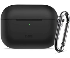 Tech-Protect Silikoninis dėklas su kabliuku AirPods Pro 3 - Juodas