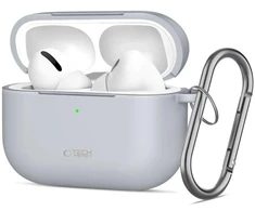Tech-Protect Silikoninis dėklas su kabliuku skirtas AirPods Pro - Pilkas