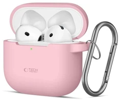 Tech-Protect Silikoninis dėklas su kabliuku AirPods 4 - Rožinis