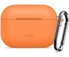 Tech-Protect Silikoninis dėklas su kabliuku AirPods Pro - oranžinis
