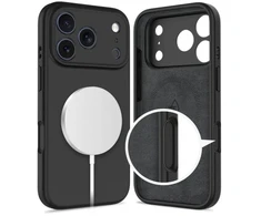 „Tech-Protect“ silikoninis „MagSafe“ dėklas, skirtas „iPhone 17 Pro“ – Juodas
