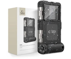 Tech-Protect Vandeniui atsparus dėklas IPX8, skirtas 4.7-6.7 colių išmaniesiems telefonams - Juodas