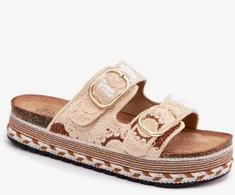 Tekstilinės platforminės basutės Step in style