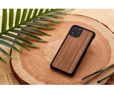 MAN Telefono dėklas iPhone 11 Pro Max, juodo riešutmedžio
