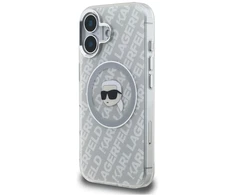 „Karl Lagerfeld IML Karl Head Logo MagSafe“ dėklas, skirtas „iPhone 16“ – pilkas