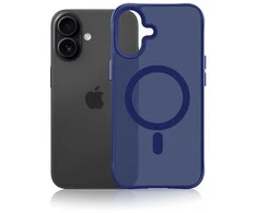 Dėklas 3Mk apsaugos 3mk dūmų spalvos „MagCase“, skirtas „iPhone 16“ – „Mėlyna-Translucent“