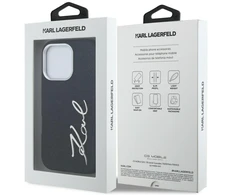 Dėklas Karl Lagerfeld FW Jeans Signature Logo iPhone 16 Pro Max Case - Juodas