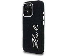 Dėklas Karl Lagerfeld FW Jeans Signature Logo iPhone 16 Pro Max Case - Juodas