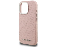 Dėklas Karl Lagerfeld FW Stamped Karl MagSafe Case for iPhone 16 Pro Max - Rožinė