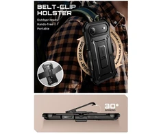 Telefono dėklas iPhone 17 Air juodas atsparus smūgiams Supcase