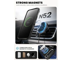 Telefono dėklas iPhone 17 Air juodas MagSafe Supcase