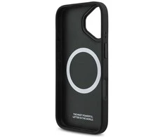 Dėklas BMW M Quilted Logo MagSafe Apple iPhone 17 juodos spalvos