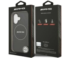 Mercedes AMG Double Layer Transparent Smocked MagSafe dėklas Apple iPhone 17 juodos spalvos