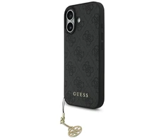 Guess 4G Charm dėklas skirtas Apple iPhone 17 Tone on Tone pilkos spalvos
