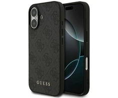 Guess 4G Classic dėklas skirtas Apple iPhone 17 juodos spalvos