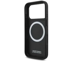 Dėklas BMW M Perforated Stripe Logo MagSafe Apple iPhone 17 Pro red